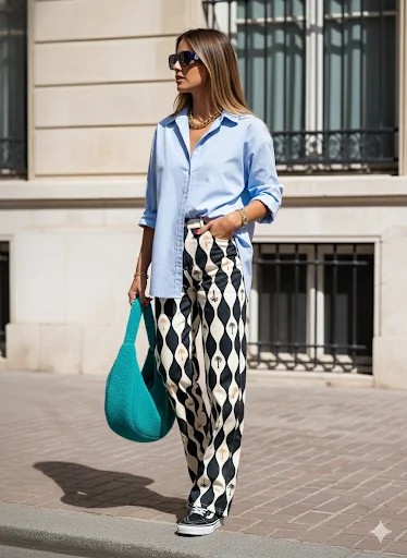 Wide Leg Riviera Graphic - Imagem 3